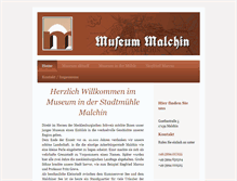 Tablet Screenshot of museum-malchin.de